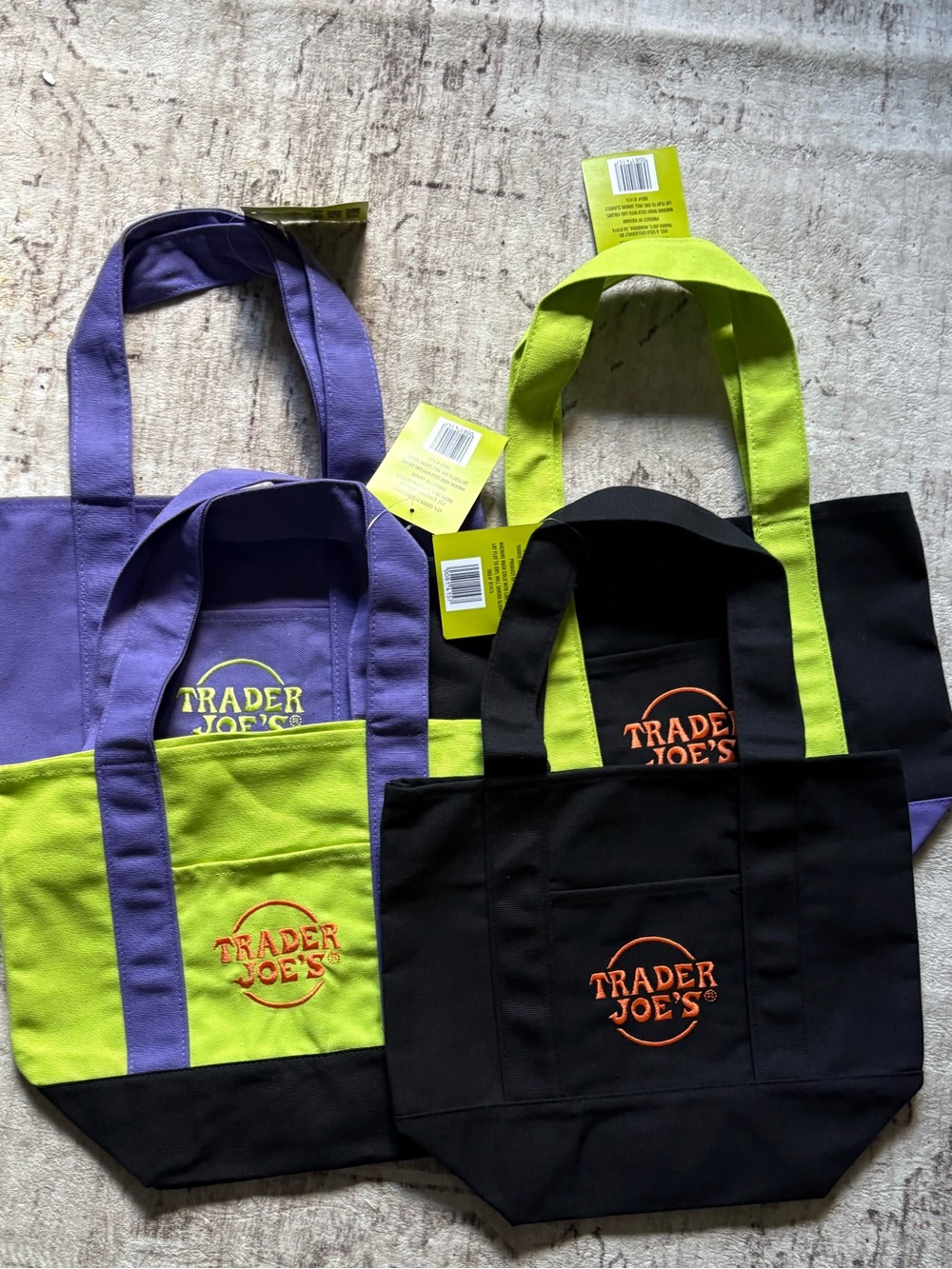 Trader Joe’s Mini Halloween Limited Edition Tote Bag Set of 4